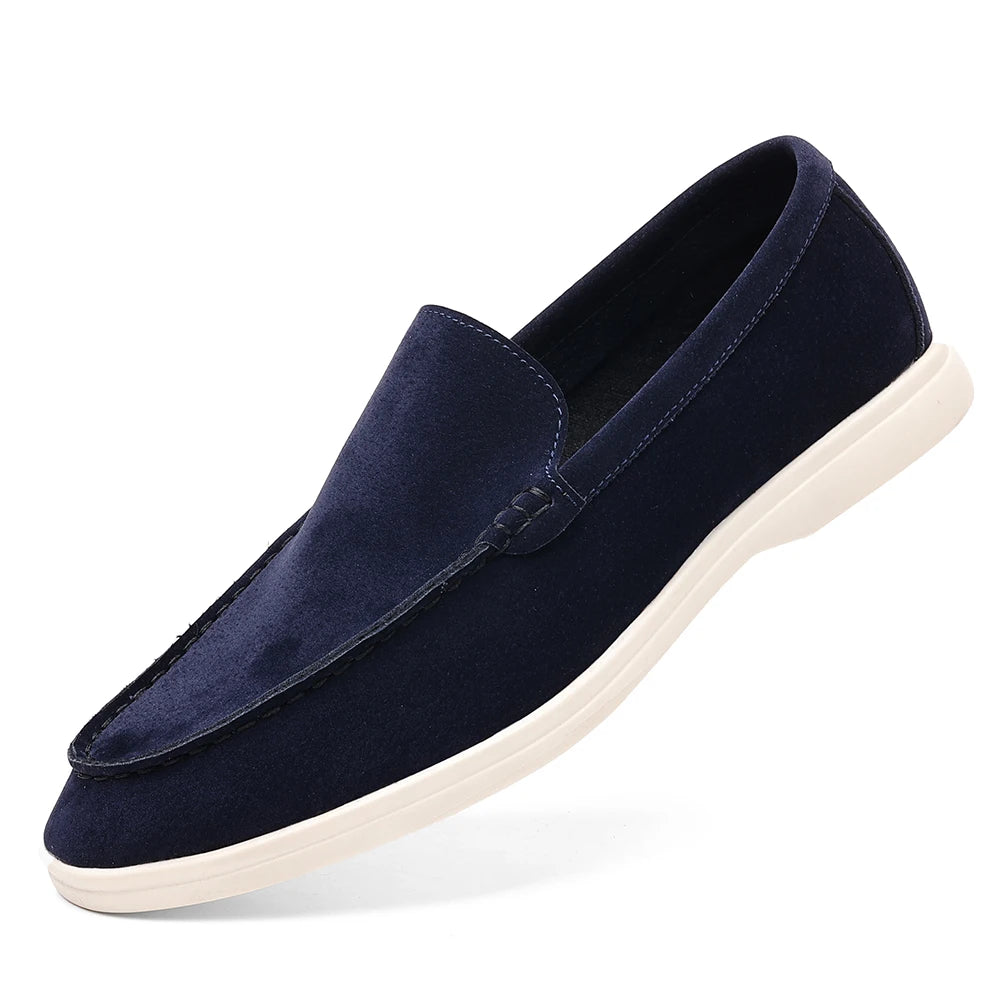 The Santorini Suede Loafers